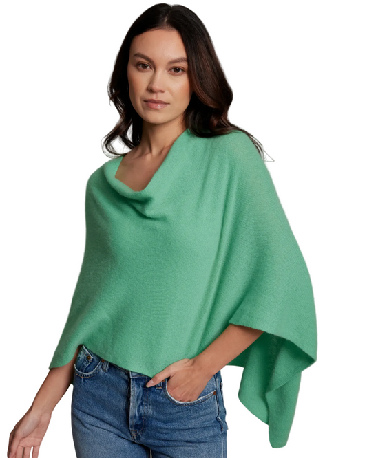 Alashan 100% Cashmere Dress Topper Kelly