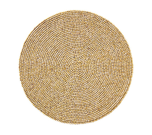KS Wood Round Placemat Natural