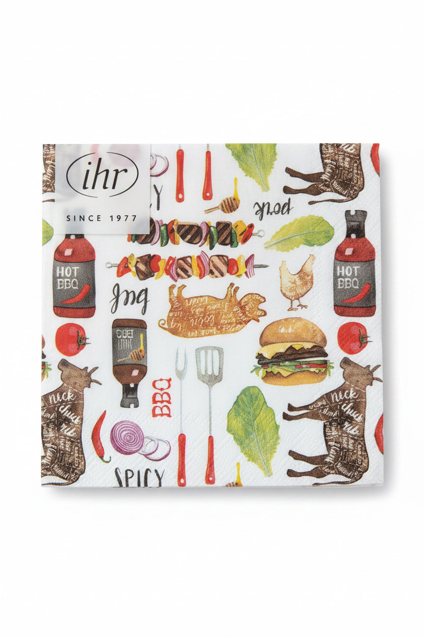 Boston Cocktail Napkins BBQ
