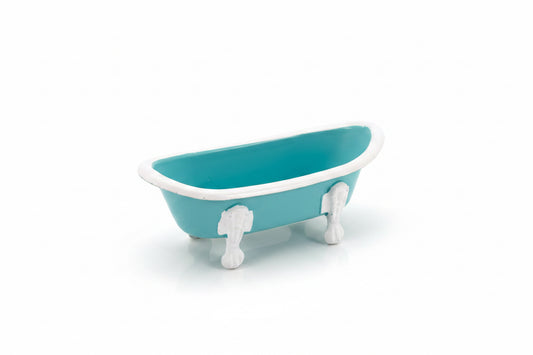 Smoky Mountain Soaps Dish Teal/ Wh Trim