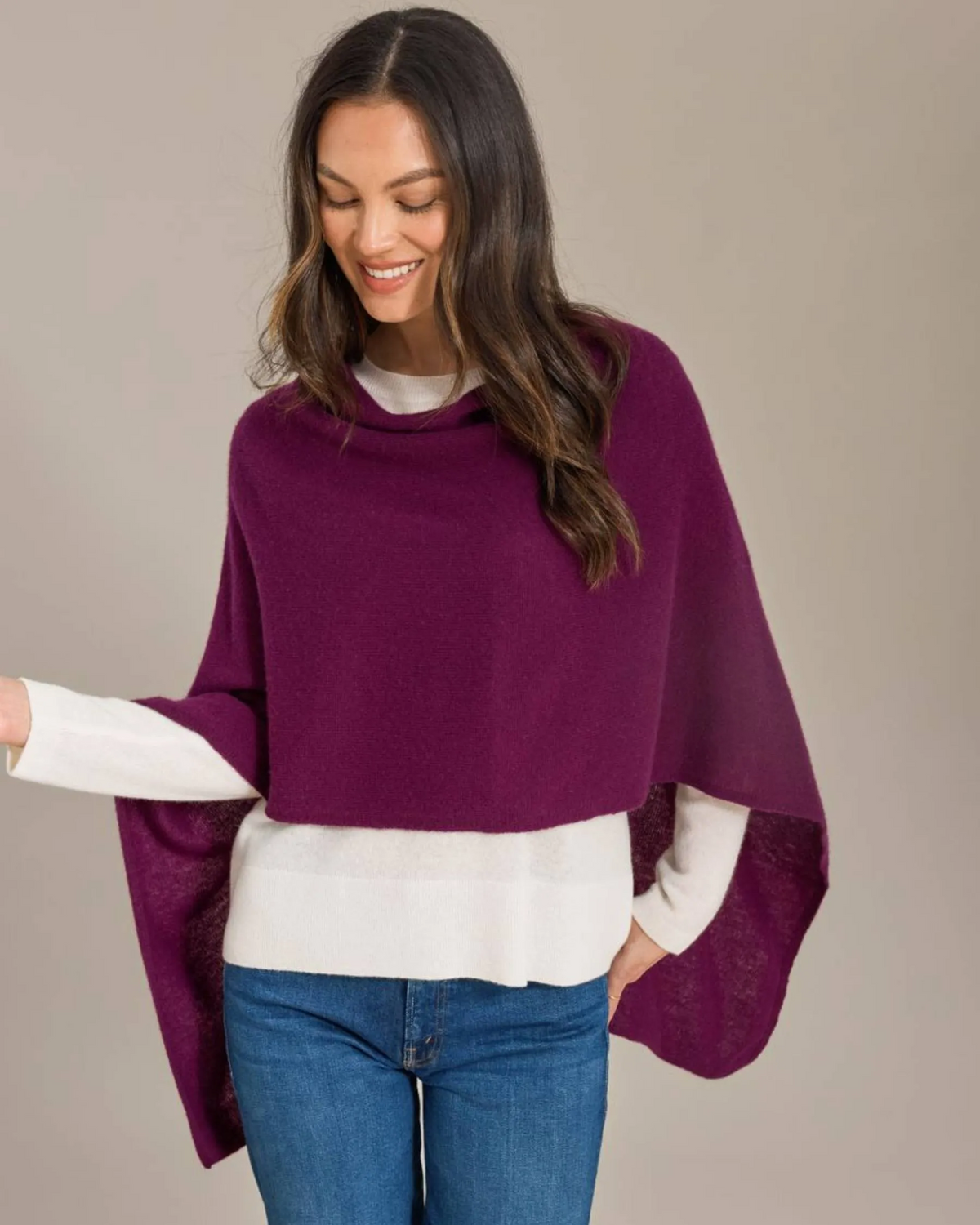 Alashan 100% Cashmere Dress Topper Regal