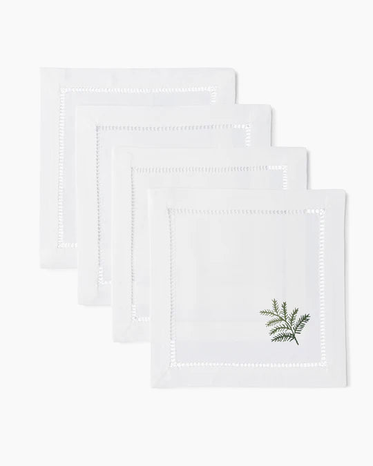 Fern Cocktail Napkins, S/4