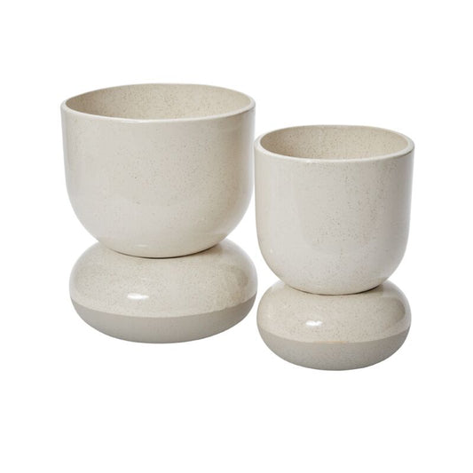 Accent Tartu Pot W/ Saucer Small