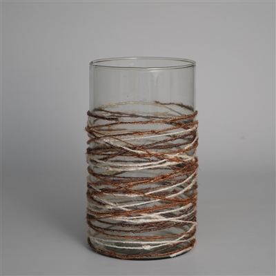Bidk Votive Wrapped in Weave LG