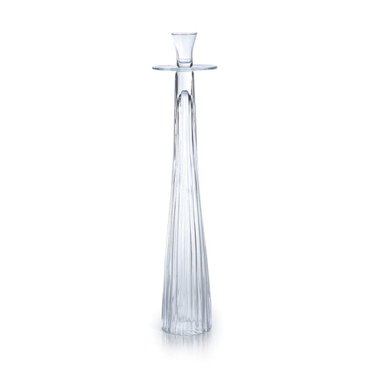 Zodax Ribbed Glass Taper Holder 21.75”