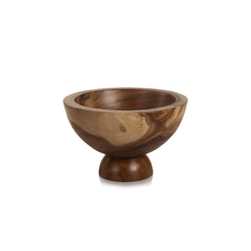Zodax Alpina Wooded Footed Bowl