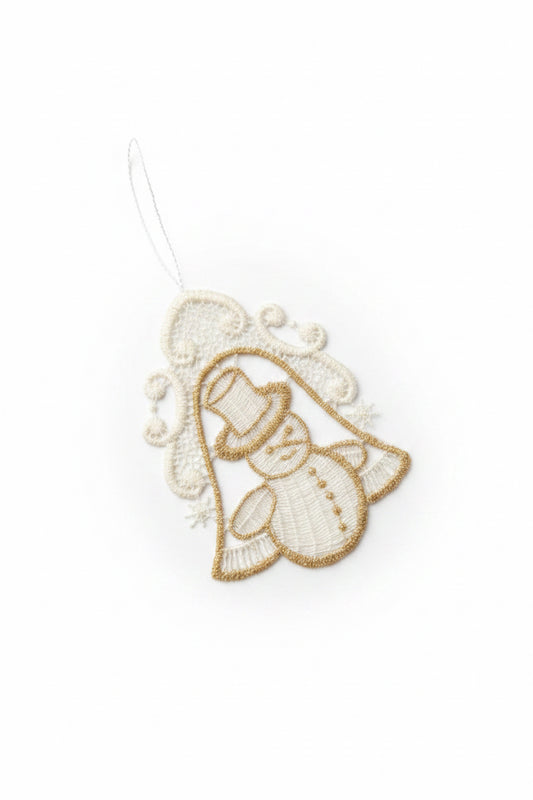 ONE Handmade Snowman Ornament
