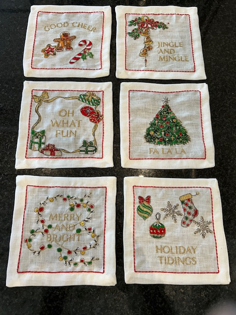 KS Merry & Bright Cocktail Napkins S/6