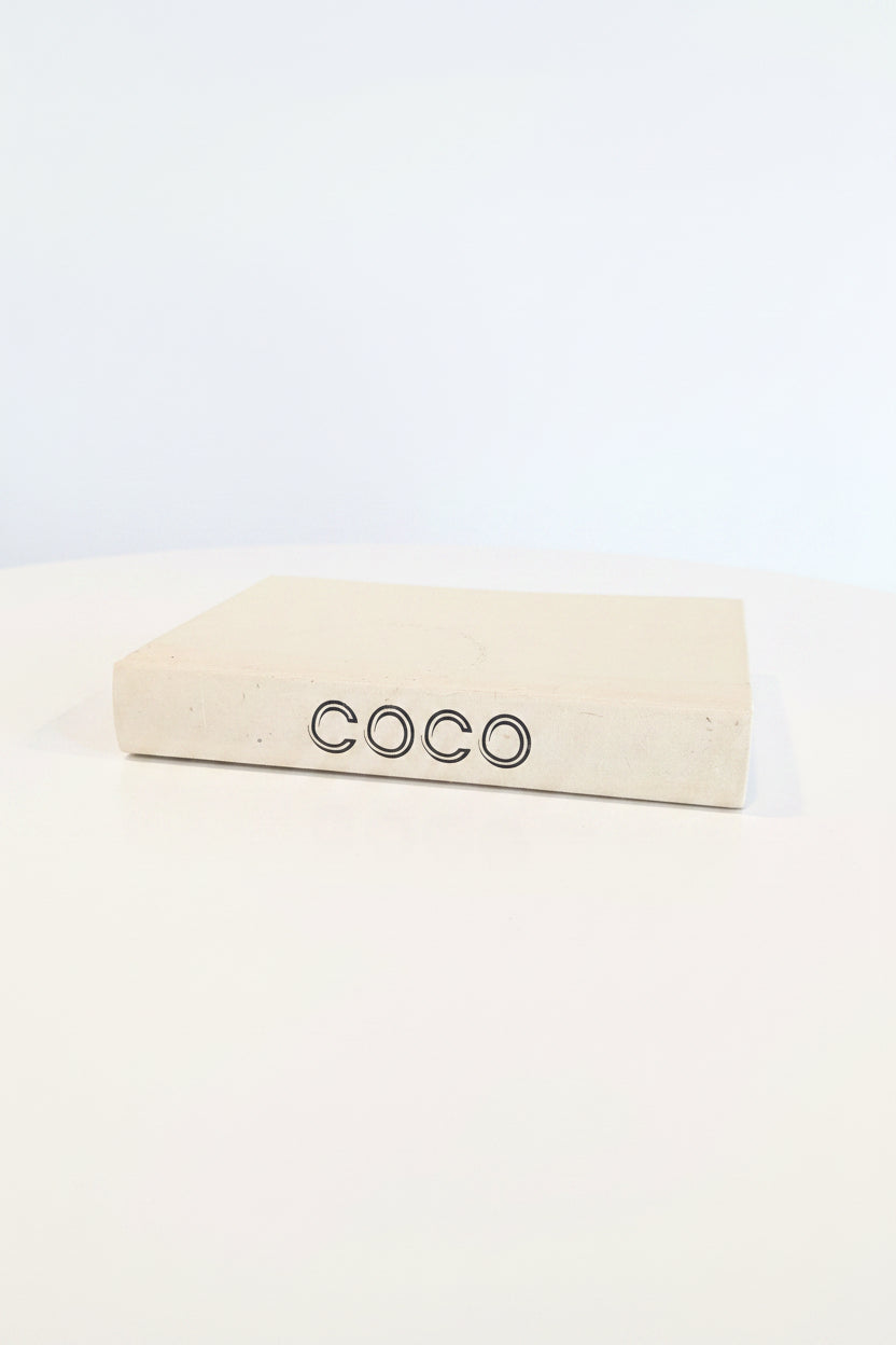 E Law Custom Lettering on Cream Books - Coco
