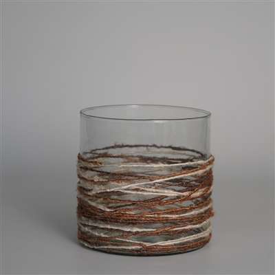 Bidk Votive Wrapped in Weave Sm