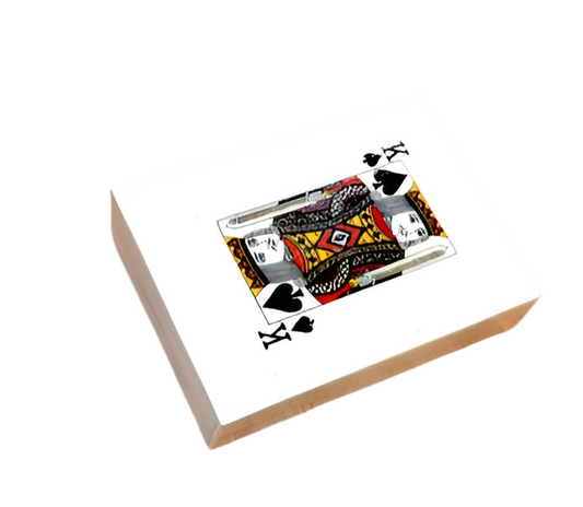 A Sanoma Bone Card Box Single W/ Cards