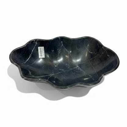 Prima Black Marble Bowl Abstract