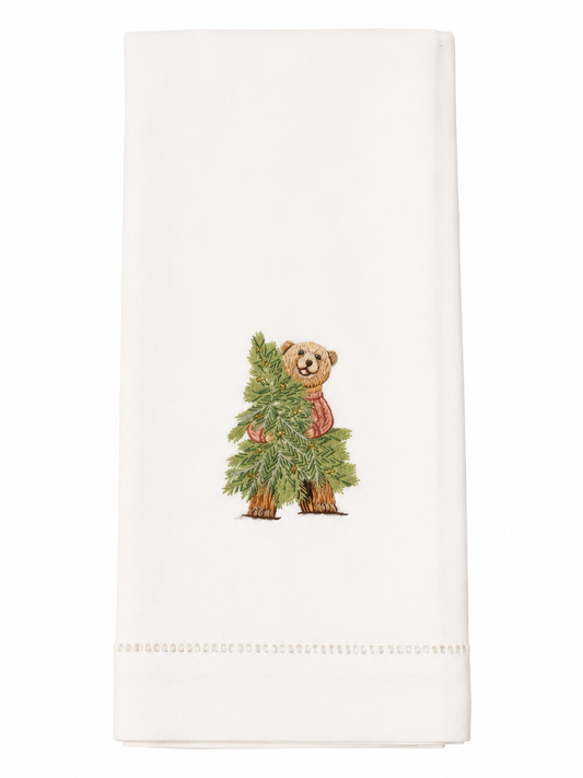 Henry Bear Tree Hug Hand Towel