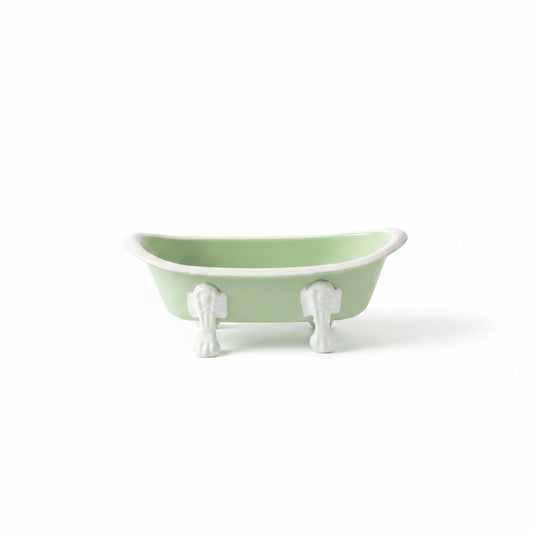 Smoky Mountain Soaps Dish Mint Green/Wh Trim