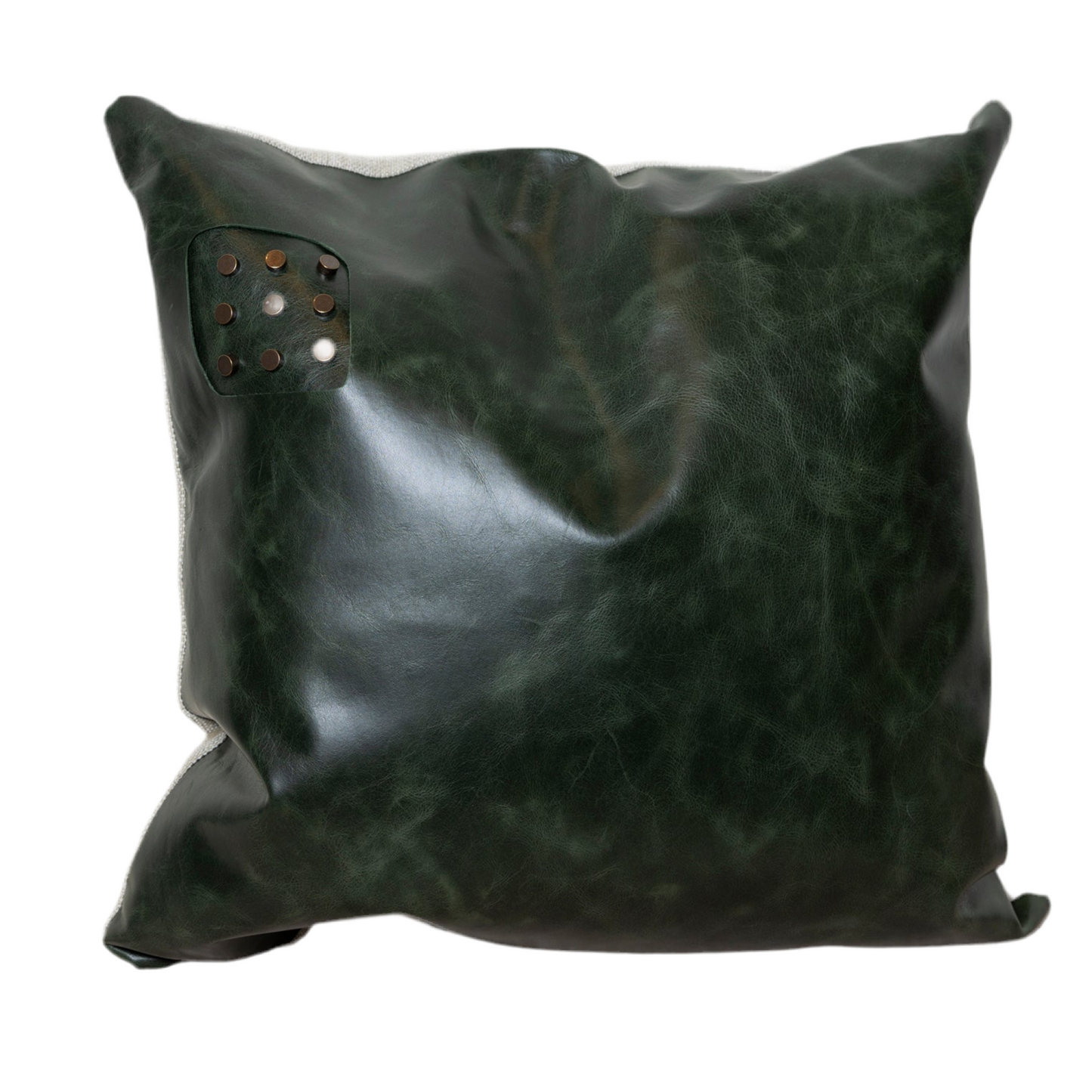 V Amara 12x22 Pillow Green Body/Leather