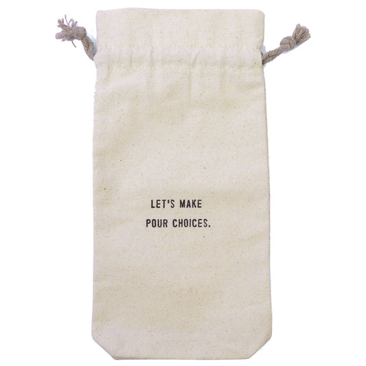 Sugarboo Let’s Make Pour Choices Wine Bag
