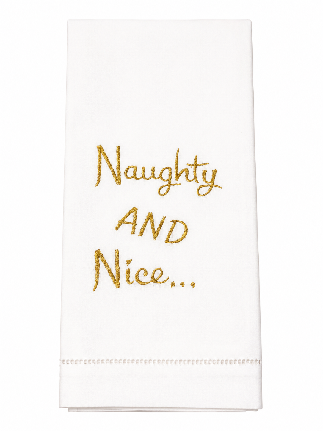 Henry Naughty & Nice Gold Hand Towel