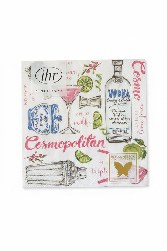 Boston Cocktail Napkins Cosmopolitan