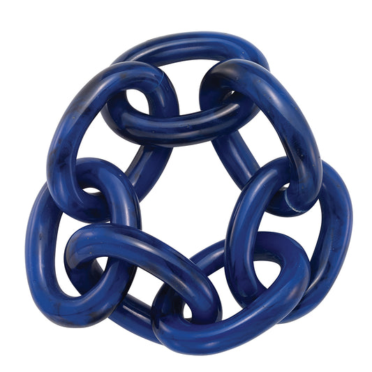 Chain Link  Napkin Ring - Navy