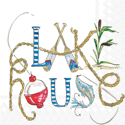 Boston Cocktail Napkins-Lake Life