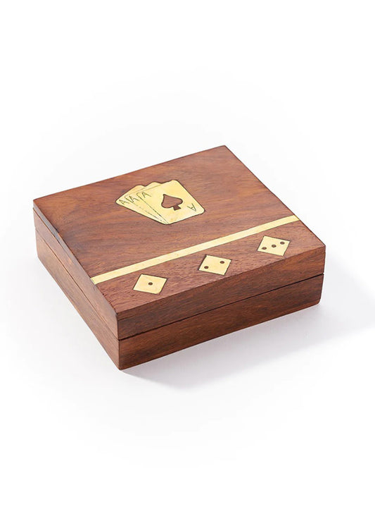 MatrB Rosewood Dice and Card Game