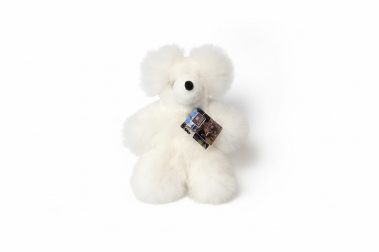 Fibre Alpaca Sm Animal Bear White