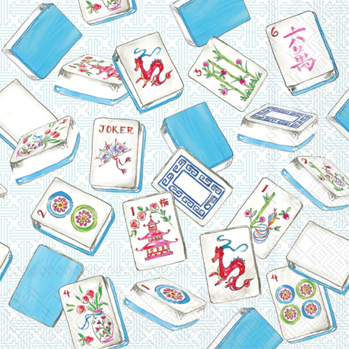 Boston Cocktail Napkins Mahjong