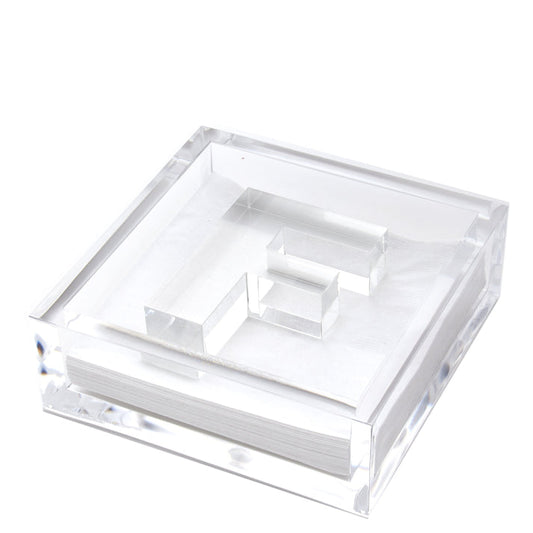 TW Clear Napkin Holder/ F letter