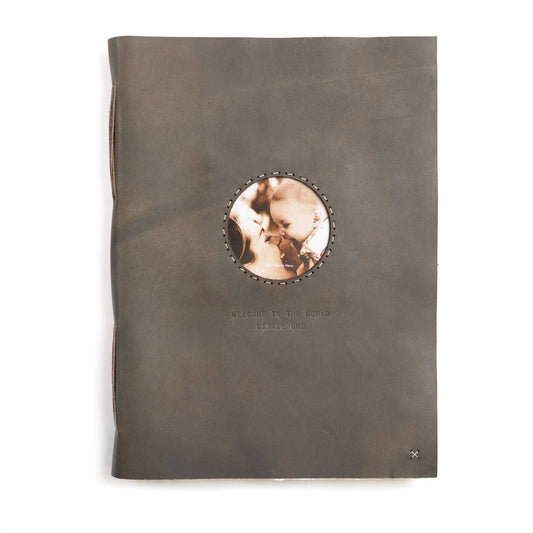 Sugarboo Welcome/World Leather Photo Album Grey
