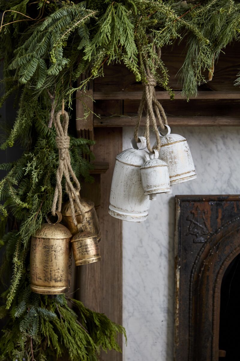 Accent Gathered Hanging Bells White