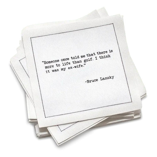5 Star Golf Humor Quotes Napkins