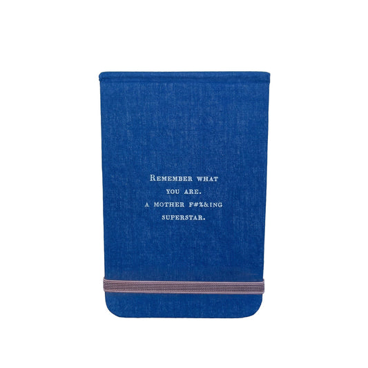 Sugarboo Remember What You Fabric Notebook Blue