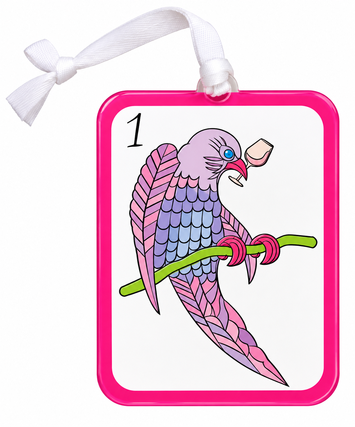 TW Mahjong Birdie Bam Acrylic Ornament