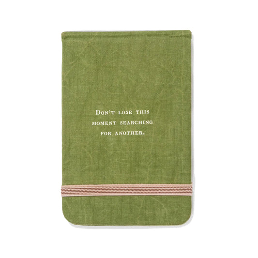 Sugarboo Don’t Lose Moment Fabric Notebook Green