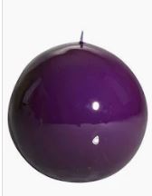 Meloria Ball Candle Small Purple