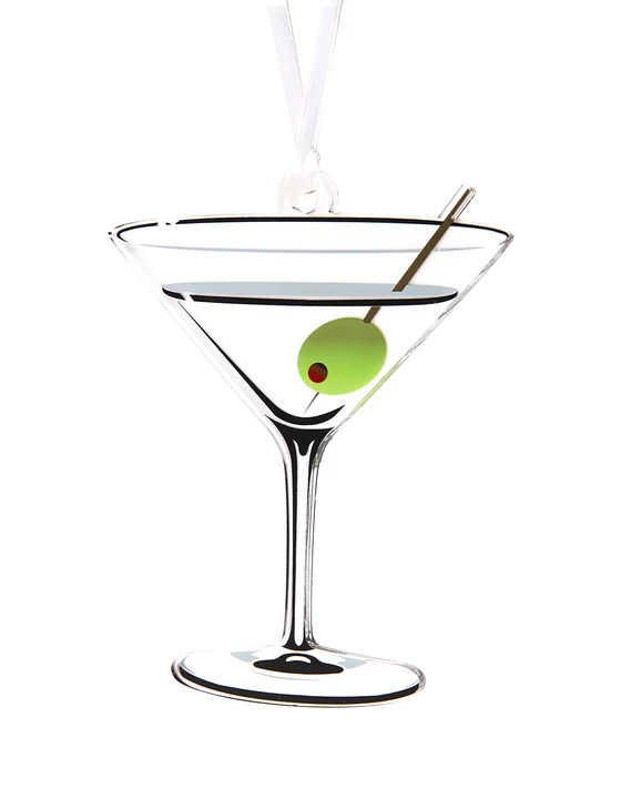 TW Martini Acrylic Ornament