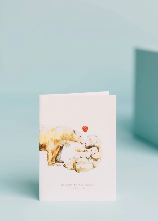 Margo Elena Welcome to the World Lil Cub Card