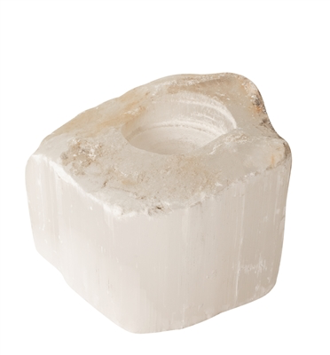 Bidk Selenite Votive Holder