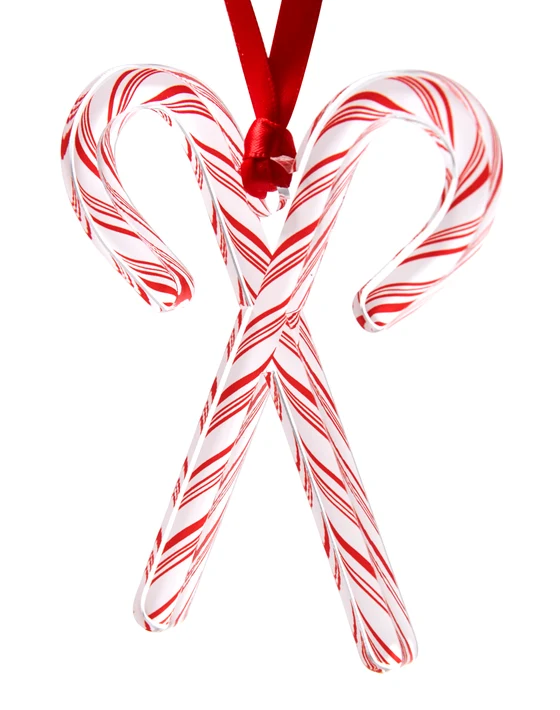 TW Candy Cane Acrylic Ornament