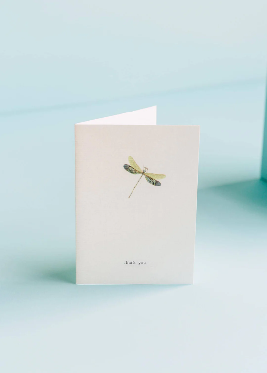 Margo Elena Thank You Dragonfly Card