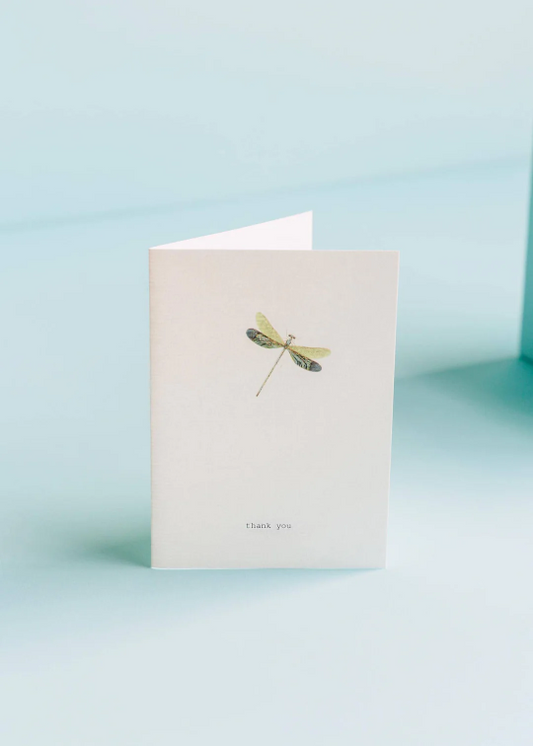Margo Elena Thank You Dragonfly Card
