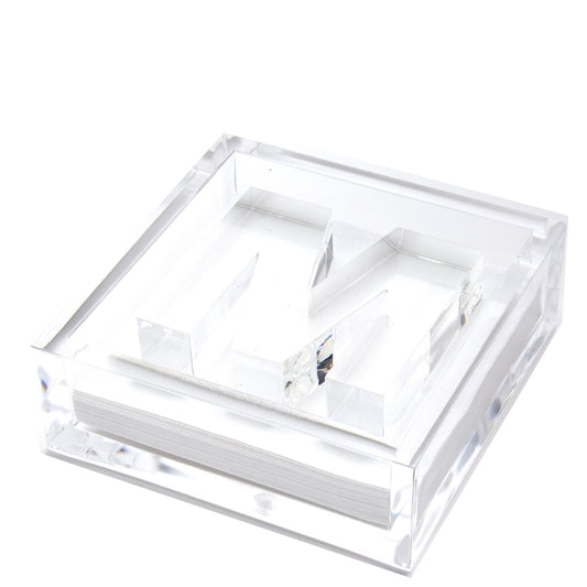 TW Cocktail Napkin Holder/ M Letter