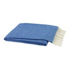 Lands Down Under Italian Herringbone Throw - Marina