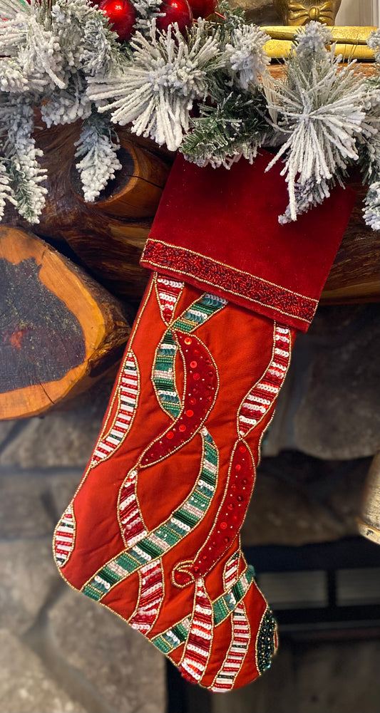 KS Stocking Merry Garland