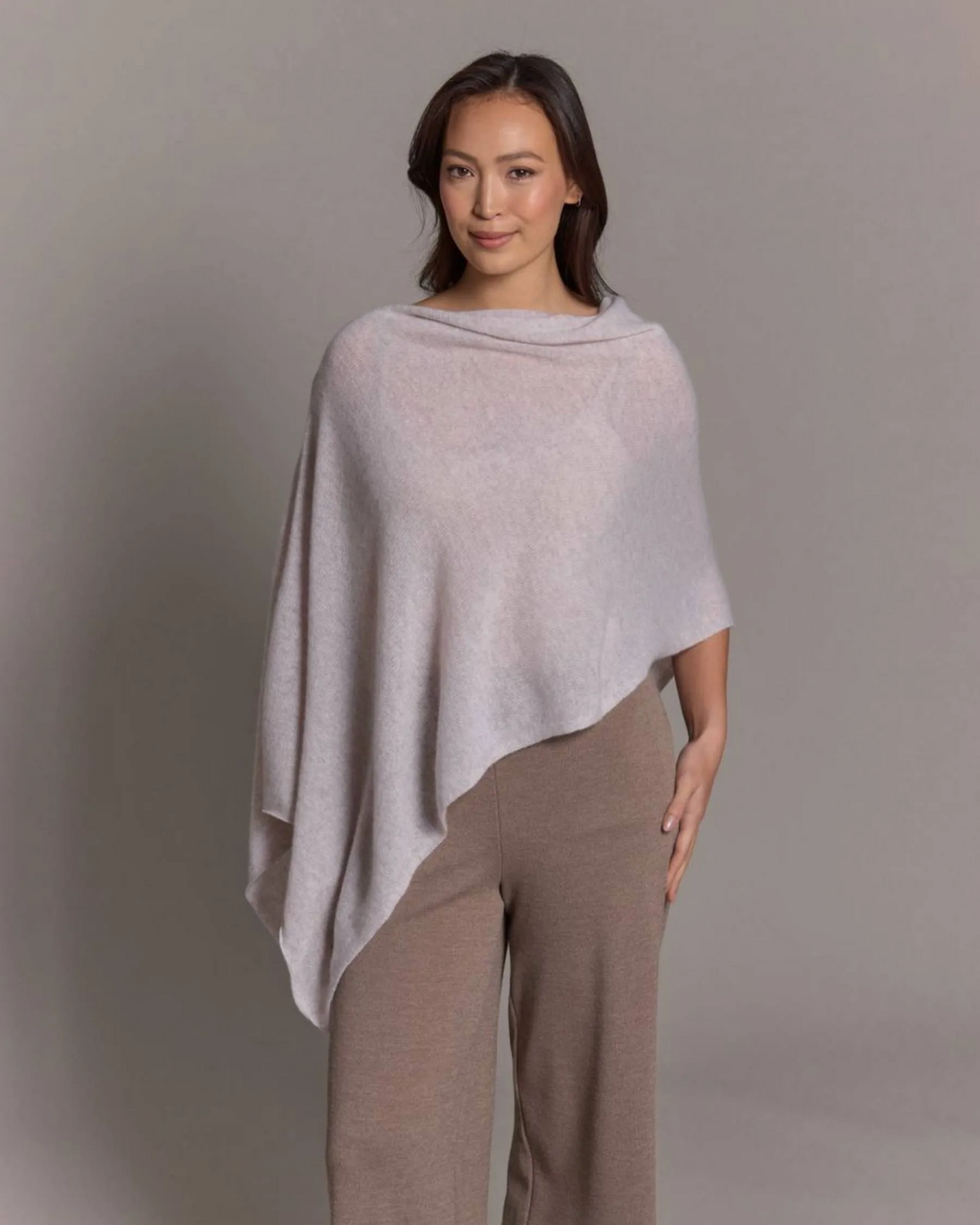 Alashan 100% Cashmere Dress Topper Latte