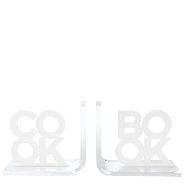 Lucite Cook / Book Bookends