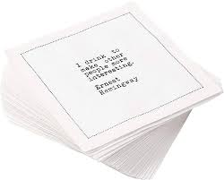 5 Star Drinking Quotes 2 Napkins