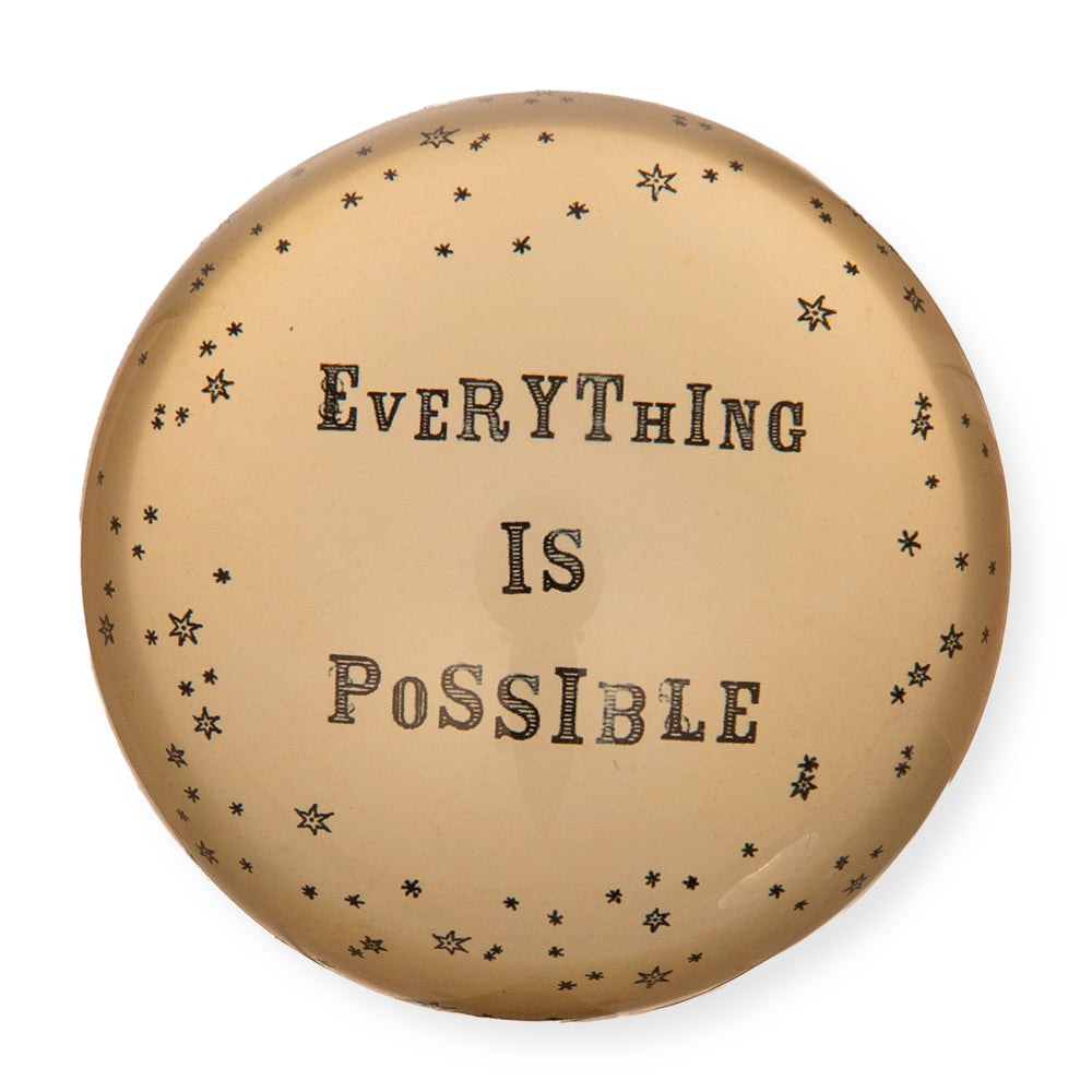 Sugarboo Paperweight Everything Is Possible