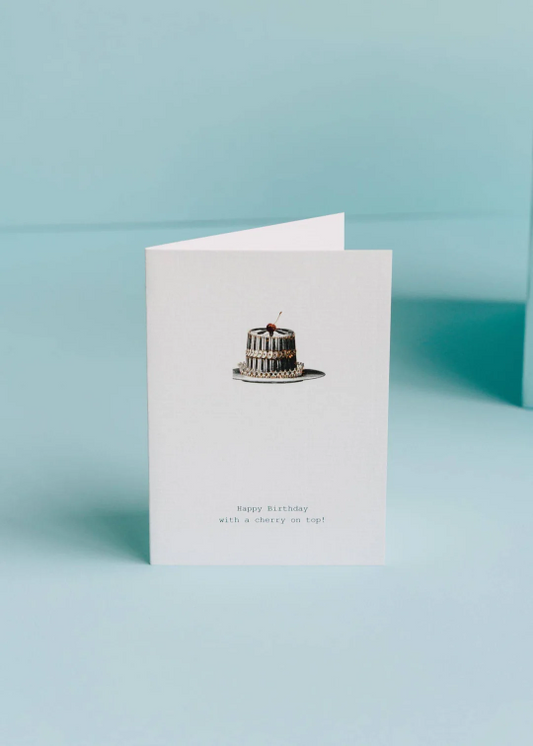 Margo Elena Happy Birthday Cherry Cake Card
