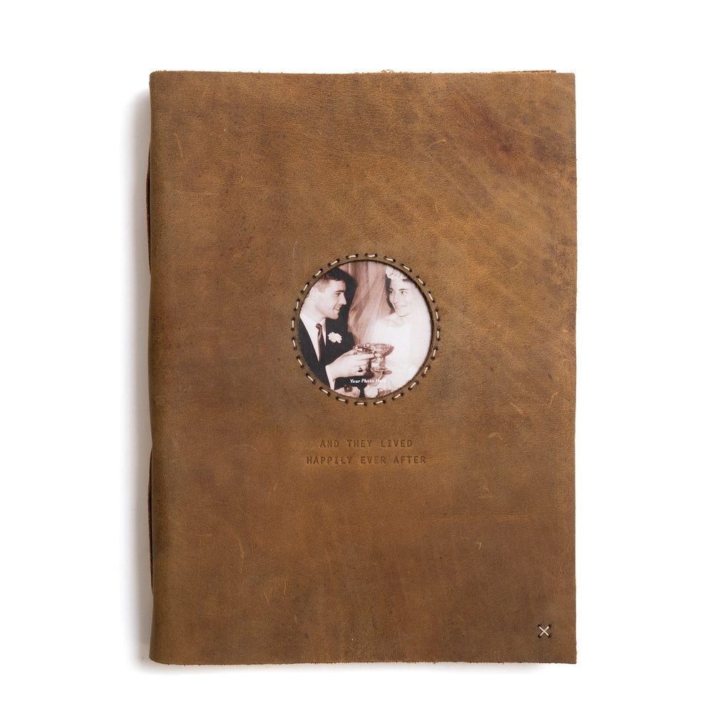 Sugarboo Lived Happily Leather Photo Album Tan